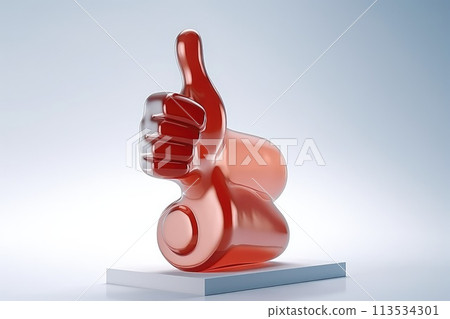 3d like, A sign of admiration and preference, expressions of liking and sympathy, Digital display of gratified emotion. 113534301