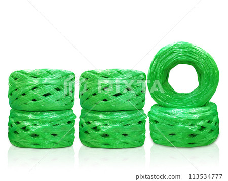 plastic rope isolated on white background 113534777