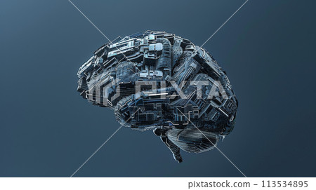 neurons, digital, brain 113534895