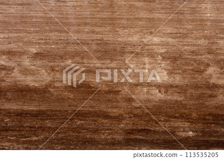 Travertine Noche background, texture in brown color for design. Slab photo. 113535205