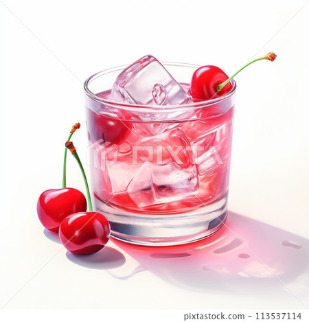 Cocktail Day with Cherry and Ice. Cocktail Day with Cherry and Ice. 113537114