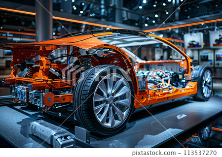 Design and engineering of components EV car. AI Generated. Design and engineering of components EV car. AI Generated. 113537270