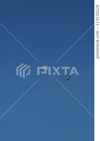 Moon and plane 113538220