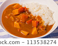 A delicious curry rice 113538274