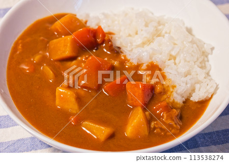 A delicious curry rice 113538274