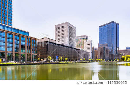 Imperial Theater and Daiichi Life Hibiya First Head Office Building on Hibiya Street [Tokyo scenery] 113539055