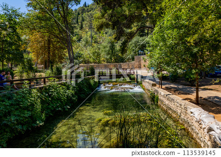 Waterfalls Krka, Croatia. Natural Waterfalls. Krka National Park, Croatia Waterfalls Krka, Croatia. Natural Waterfalls. Krka National Park, Croatia 113539145