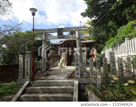 Senhime Tenmangu Shrine, built by Senhime, the eldest daughter of Tokugawa Hidetada, the second Tokugawa Shogun, is located in Yamanoi-cho, Himeji City, Hyogo Prefecture, northwest of Himeji Castle. Senhime Tenmangu Shrine, built by Senhime, the eldest daughter of Tokugawa Hidetada, the second Tokugawa Shogun, is located in Yamanoi-cho, Himeji City, Hyogo Prefecture, northwest of Himeji Castle. 113540424