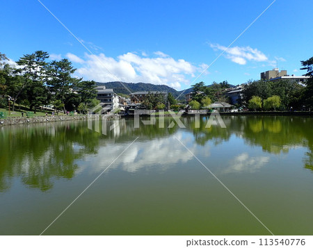 猿澤池是興福寺在奈良縣奈良市奈良公園內建造的人工池塘，作為北城會的北城池。 113540776