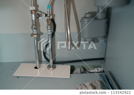 Clog under the sink 113542922