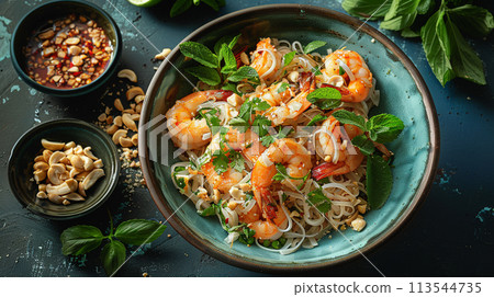 Pad thai. Thai food concept. Pad thai. Thai food concept. 113544735