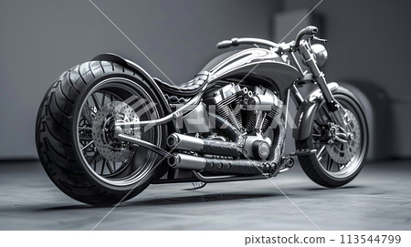 Close up motorcycle on blur background Close up motorcycle on blur background 113544799