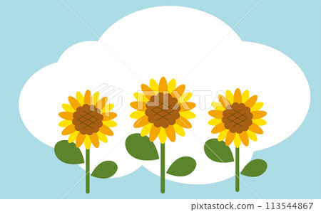 向日葵和藍天 向日葵和藍天 113544867