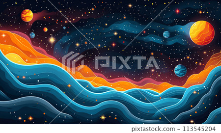 Space background with copyspace. Milky way galaxy background. Space background with copyspace. Milky way galaxy background. 113545204