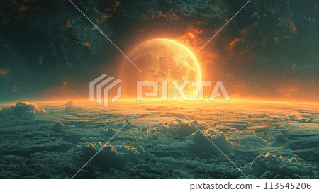 Space background with copyspace. Milky way galaxy background. Space background with copyspace. Milky way galaxy background. 113545206