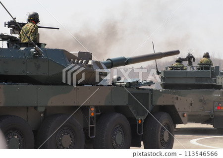 Self-Defense Force vehicles at the review ceremony (12th Brigade of the Ground Self-Defense Force, Somahara Garrison Commemorative Event) 113546566