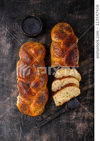 Traditional Jewish sabbath Challah bread 113547416
