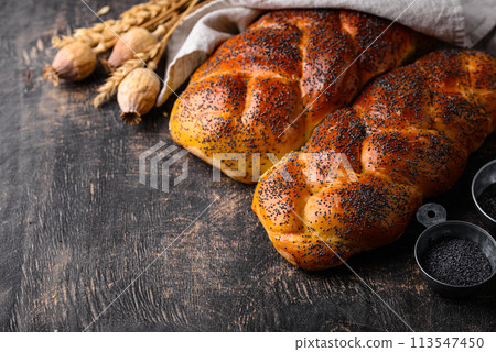 Traditional Jewish sabbath Challah bread Traditional Jewish sabbath Challah bread 113547450