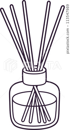 Reed diffuser home fragrance drawing Reed diffuser home fragrance drawing 113547989