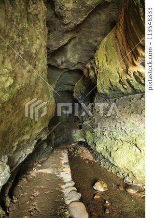 Inside the Iokido tunnel in Aki City, Kochi Prefecture Inside the Iokido tunnel in Aki City, Kochi Prefecture 113548333