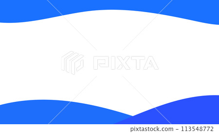 Blue Curved Header Footer 16:9 113548772