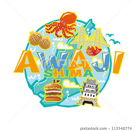 Awaji Island Illustration 001B 113548774