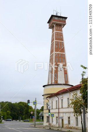 Fire tower built in 1912 in the city of Rybinsk, Russia 113549709
