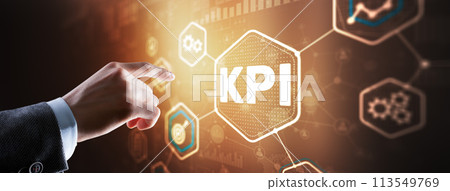Key Performance Indicator. KPI. Businessman offer KPI success conception Key Performance Indicator. KPI. Businessman offer KPI success conception 113549769