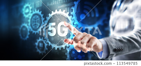 5G Mobile network wireless systems concept. Telecommunications Communication background 5G Mobile network wireless systems concept. Telecommunications Communication background 113549785