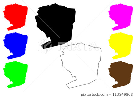 Corumba city (Federative Republic of Brazil, Mato Grosso do Sul state) map vector illustration, scribble sketch Corumba map Corumba city (Federative Republic of Brazil, Mato Grosso do Sul state) map vector illustration, scribble sketch Corumba map 113549868