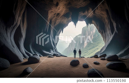 Inside a fairytale cave. 113550198