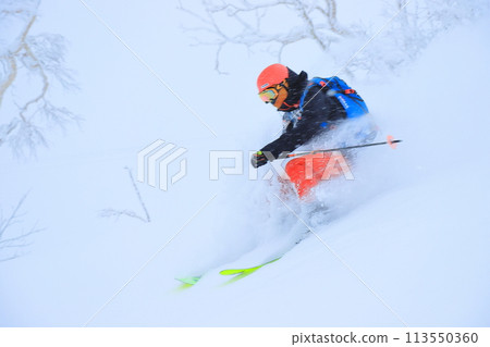 Backcountry skiing 113550360