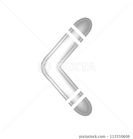 Boomerang icon on white. 113550606