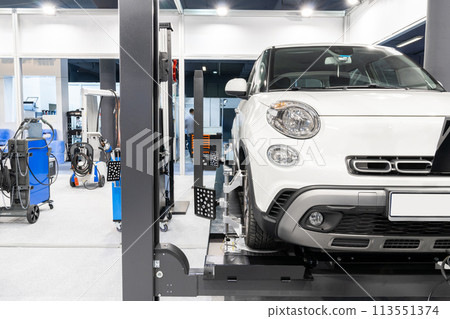 Car repair in car service 113551374