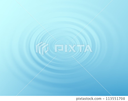 水波紋插畫素材:漩渦、藍色、水滴 水波紋插畫素材:漩渦、藍色、水滴 113551708