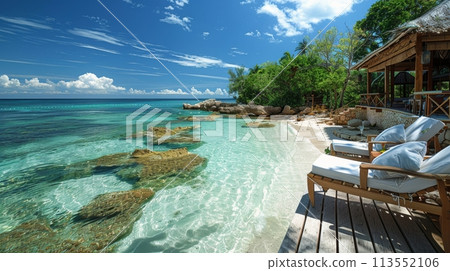 House on the Side of a Beach 113552106