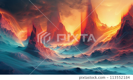 Mountain Range Rising in the Middle of the Ocean 113552184