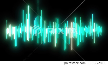 Abstract neon equalizer Abstract neon equalizer 113552416