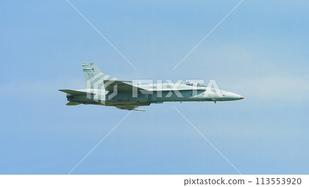 US Navy F/A-18C Hornet level flight US Navy F/A-18C Hornet level flight 113553920