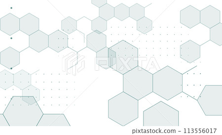 抽象化學六角背景 113556017