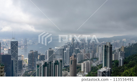 the Hong Kong City and Victoria Harbour April 5 2024 the Hong Kong City and Victoria Harbour April 5 2024 113556491