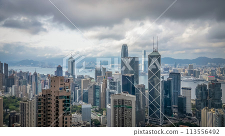 the Hong Kong City and Victoria Harbour April 5 2024 the Hong Kong City and Victoria Harbour April 5 2024 113556492