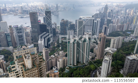 middle level residential buildings in Hong Kong April 5 2024 113556507