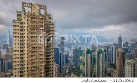 middle level residential buildings in Hong Kong April 5 2024 113556508