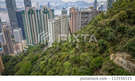 middle level residential buildings in Hong Kong April 5 2024 113556515