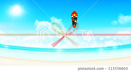 海夏天空風景背景 113556603