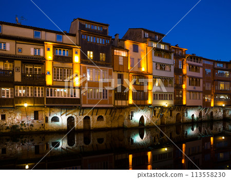 Evening view of Castres, France Evening view of Castres, France 113558230