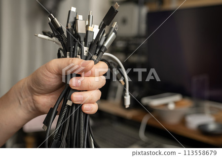 Lots of cables Lots of cables 113558679