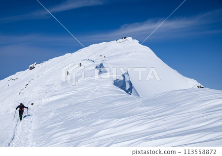 冬季衝見谷川嶽山頂 113558872