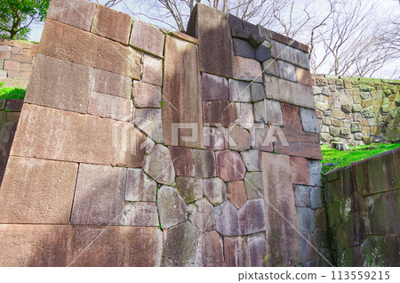 Kanazawa Castle, Gyokusen-inmaru Garden, Stone Wall Kanazawa Castle, Gyokusen-inmaru Garden, Stone Wall 113559215